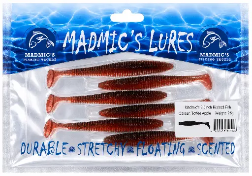 [9340457025098] Madmic's 3.5in Ribbedfish | Toffee Apple | 6 Pack