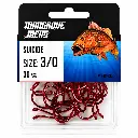 Mangrove Jacks Suicide Hook Red | Size 3/0 | 30 Pack