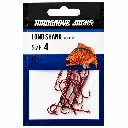 Mangrove Jacks Long Shank Hook Red | Size 4 | 17 Pack