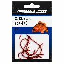Mangrove Jacks Suicide Hook Red | Size 4/0 | 8 Pack