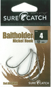 SureCatch Baitholder Nickel Hooks | Size 4 | 12 Pack